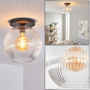 Koyoto Deckenleuchte Glas 30 cm Klar, 1-flammig