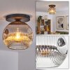 Ripoll Deckenleuchte Glas 25 cm Klar, Rauchfarben, 1-flammig