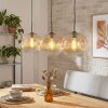 Ripoll Hängeleuchte Glas 30 cm Bernsteinfarben, Klar, 3-flammig