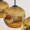 Ripoll Hängeleuchte Glas 25 cm Gold, 3-flammig