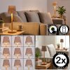Salgadinho Tischleuchte 2-er Set LED Naturfarben, 1-flammig