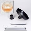Koyoto Deckenleuchte Glas 30 cm Bernsteinfarben, Klar, 1-flammig
