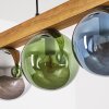 Gastor Hängeleuchte Glas 15 cm Naturfarben, Schwarz, 5-flammig