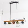 Gastor Hängeleuchte Glas 15 cm Naturfarben, Schwarz, 5-flammig