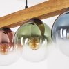 Gastor Hängeleuchte Glas 15 cm Naturfarben, Schwarz, 5-flammig