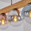 Gastor Hängeleuchte Glas 15 cm Naturfarben, Schwarz, 5-flammig