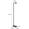 Steinhauer Stang Stehleuchte Schwarz, 1-flammig