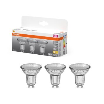 OSRAM LED STAR PAR16 3er Set GU10 2,6 Watt 2700 Kelvin 230 Lumen