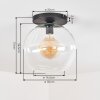 Koyoto Deckenleuchte Glas 30 cm Klar, 1-flammig