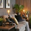 Lampe Affe Kemor Tischleuchte 2-er Set Gold, Schwarz, 1-flammig