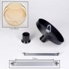 Koyoto Deckenleuchte Glas 30 cm Bernsteinfarben, 1-flammig