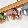 Gastor Hängeleuchte Glas 15 cm Naturfarben, Schwarz, 4-flammig