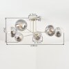 Gastor Deckenleuchte Glas 15 cm Sandfarben, 6-flammig