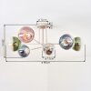 Gastor Deckenleuchte Glas 15 cm Sandfarben, 6-flammig