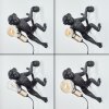 Lampe Affe Leonix Wandleuchte Gold, Schwarz, 1-flammig