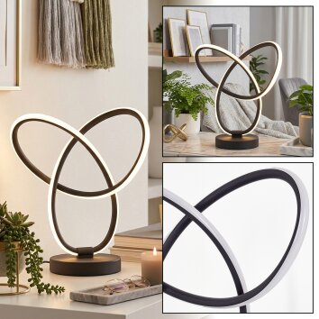 Jolor Tischleuchte LED Schwarz, 1-flammig