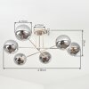 Gastor Deckenleuchte Glas 15 cm Sandfarben, 6-flammig
