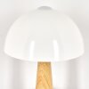 Pilz Look Forgek Tischleuchte 2-er Set Holzoptik, Sandfarben, 1-flammig