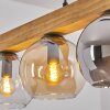 Koyoto Hängeleuchte Glas 15 cm Naturfarben, Schwarz, 4-flammig