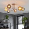 Ripoll Deckenleuchte Glas 15 cm Sandfarben, 6-flammig