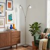 Sarel Stehleuchte LED Nickel-Matt, 2-flammig