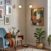 Sarel Stehleuchte LED Nickel-Matt, 2-flammig