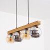 Koyoto Hängeleuchte Glas 15 cm Naturfarben, Schwarz, 4-flammig
