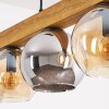 Koyoto Hängeleuchte Glas 15 cm Naturfarben, Schwarz, 5-flammig