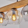 Koyoto Hängeleuchte Glas 15 cm Naturfarben, Schwarz, 4-flammig