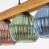 Koyoto Hängeleuchte Glas 15 cm Naturfarben, Schwarz, 5-flammig