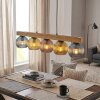 Koyoto Hängeleuchte Glas 15 cm Naturfarben, Schwarz, 5-flammig