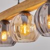 Koyoto Hängeleuchte Glas 15 cm Naturfarben, Schwarz, 5-flammig