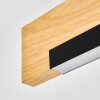 Inzino Deckenleuchte LED Naturfarben, Schwarz, 1-flammig