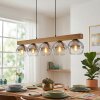 Koyoto Hängeleuchte Glas 15 cm Naturfarben, Schwarz, 5-flammig