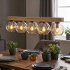 Ripoll Hängeleuchte Glas 15 cm Naturfarben, Schwarz, 5-flammig