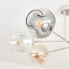 Ripoll Deckenleuchte Glas 15 cm Sandfarben, 6-flammig