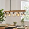 Ripoll Hängeleuchte Glas 15 cm Naturfarben, Schwarz, 5-flammig