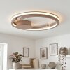 Miral Deckenleuchte LED Sandfarben, 1-flammig, Fernbedienung