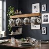 Ripoll Hängeleuchte Glas 15 cm Naturfarben, Schwarz, 4-flammig