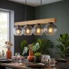 Koyoto Hängeleuchte Glas 15 cm Naturfarben, Schwarz, 4-flammig