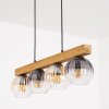 Koyoto Hängeleuchte Glas 15 cm Naturfarben, Schwarz, 4-flammig