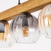 Koyoto Hängeleuchte Glas 15 cm Naturfarben, Schwarz, 4-flammig