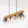 Koyoto Hängeleuchte Glas 15 cm Naturfarben, Schwarz, 4-flammig