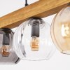 Koyoto Hängeleuchte Glas 15 cm Naturfarben, Schwarz, 4-flammig