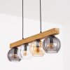 Koyoto Hängeleuchte Glas 15 cm Naturfarben, Schwarz, 4-flammig