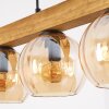 Koyoto Hängeleuchte Glas 15 cm Naturfarben, Schwarz, 4-flammig