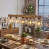 Ripoll Hängeleuchte Glas 15 cm Naturfarben, Schwarz, 5-flammig