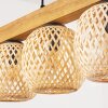 Basto Hängeleuchte 15 cm Naturfarben, Schwarz, 5-flammig