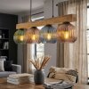 Koyoto Hängeleuchte Glas 15 cm Naturfarben, Schwarz, 4-flammig