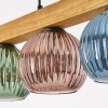Koyoto Hängeleuchte Glas 15 cm Naturfarben, Schwarz, 4-flammig